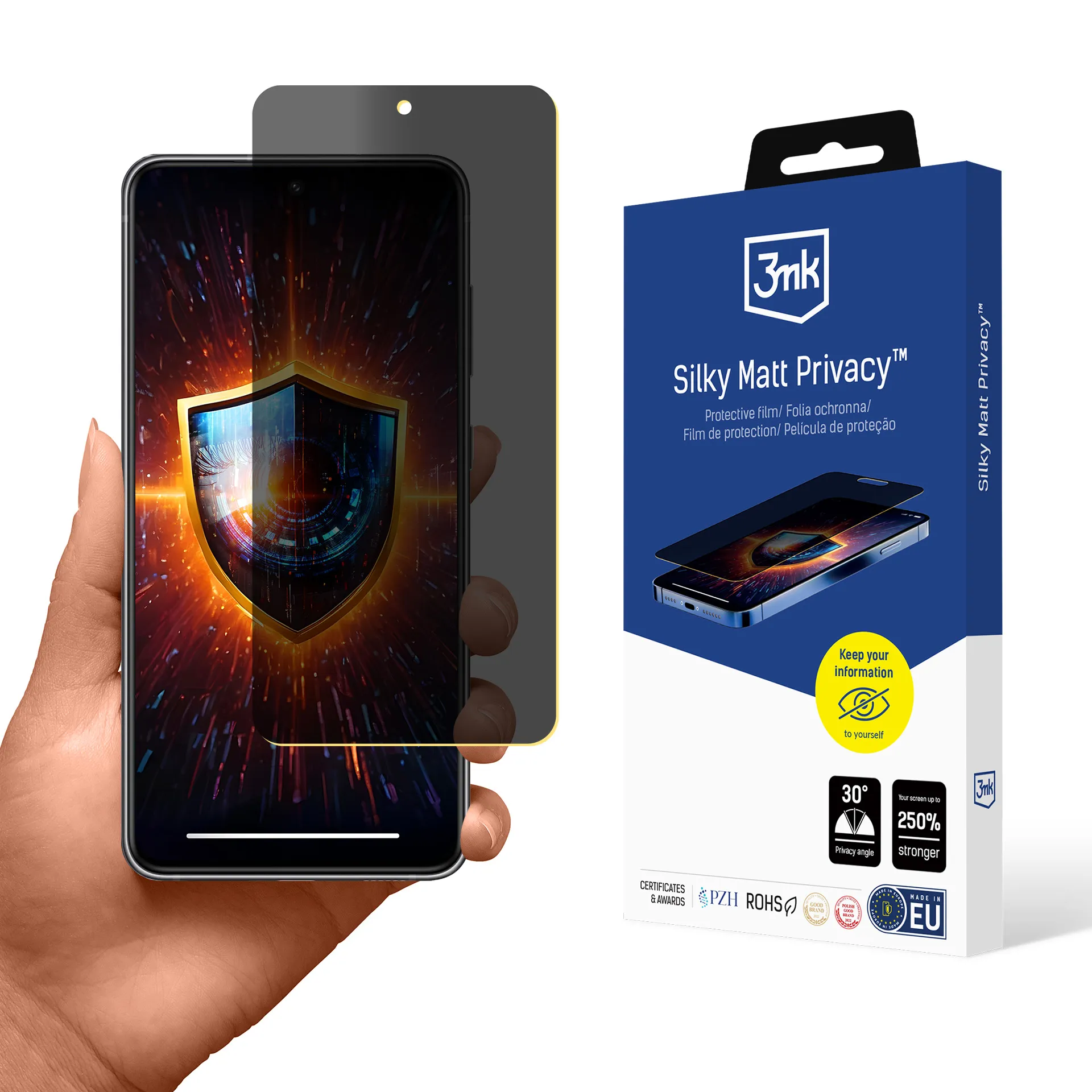 Film anti-espion pour Samsung Galaxy S21 FE 5G - 3mk Silky Matt Privacy